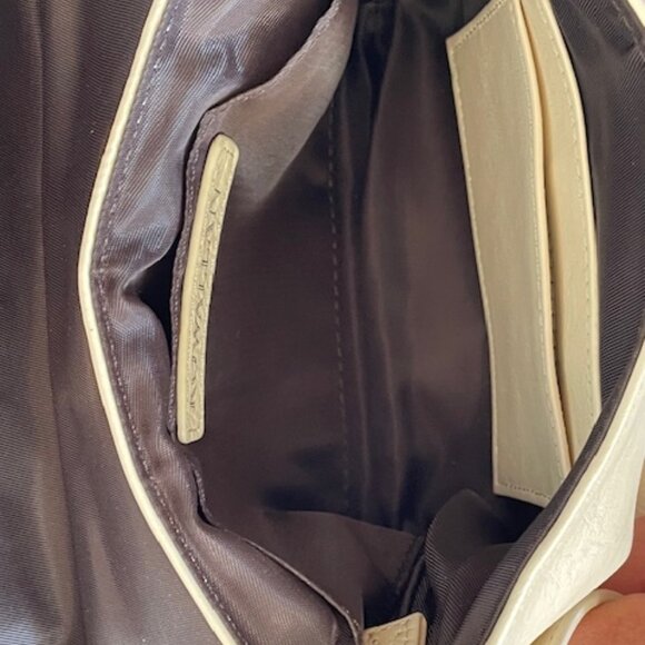 ROWALLAN Crossbody/Clutch Leather Off White - Picture 10 of 15